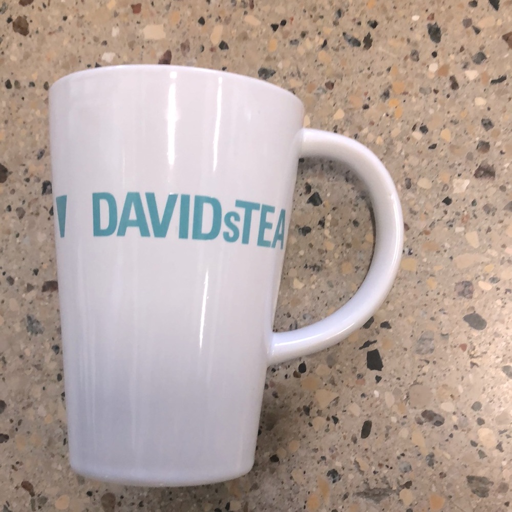 DAVID’S TEA Ceramic Mug with Wood Lid
